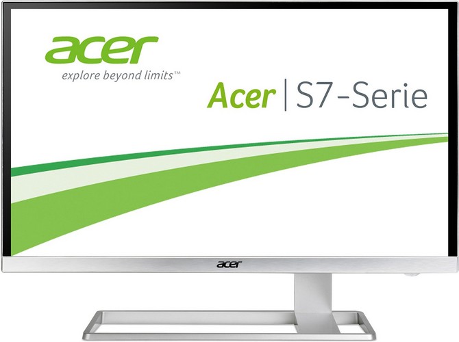 Acer S277HKwmidpp 69 cm (27 Zoll) Monitor (DVI, HDMI, Displayport, mini Displayport, UHD, Speaker, 4ms Reaktionszeit) glossy white
